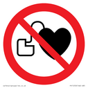 P007 Prohibition: No access with cardiac devices Text: 